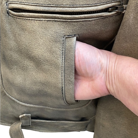 VINTAGE HIGHWAY ONE LEATHER MOTORCYCLE JACKET size XL - Picture 12 of 12